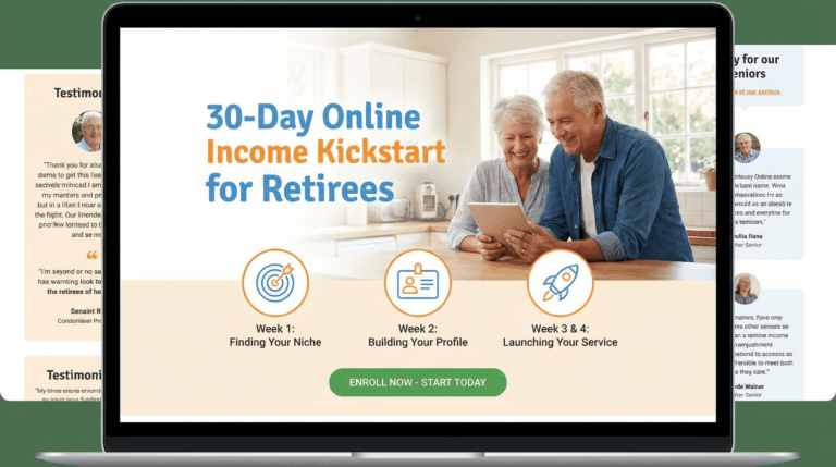 30-Day Online Income Kickstart for Retirees